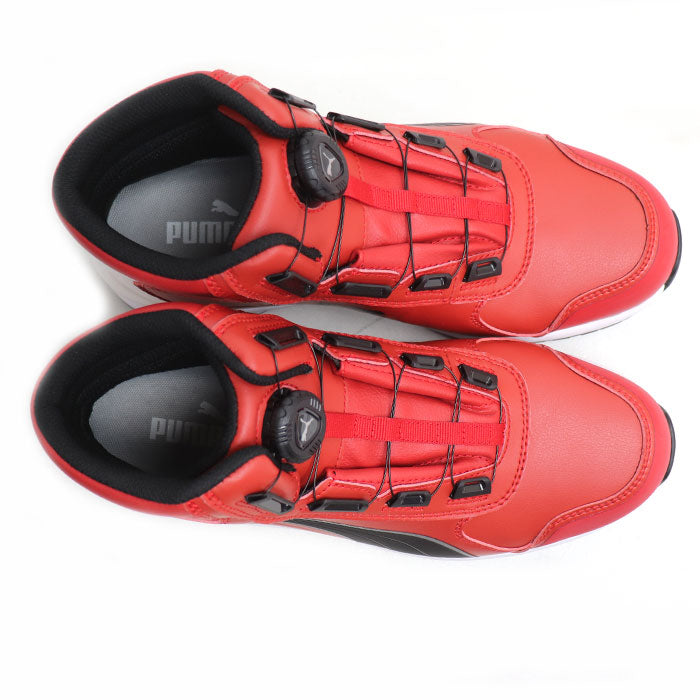 PUMA プーマ ライダー2.0 安全靴 レッド ブラック 63.358.0 
28cm DISC MID ミドルカット ダイヤル式 JSAA規格 安全靴 メンズ【未使用】【買取品】