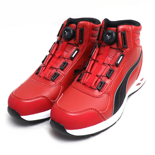 PUMA プーマ ライダー2.0 安全靴 レッド ブラック 63.358.0 
27cm DISC MID ミドルカット ダイヤル式 JSAA規格 安全靴 メンズ【未使用】【買取品】