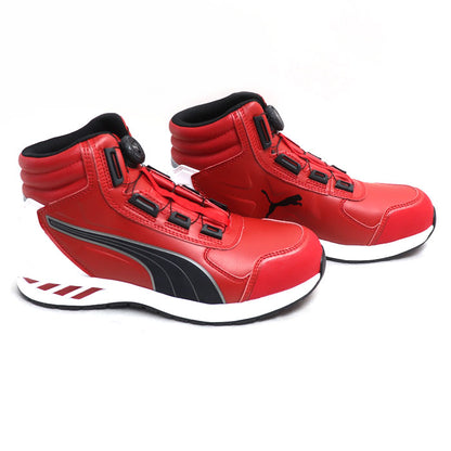 PUMA プーマ ライダー2.0 安全靴 レッド ブラック 63.358.0 
27cm DISC MID ミドルカット ダイヤル式 JSAA規格 安全靴 メンズ【未使用】【買取品】