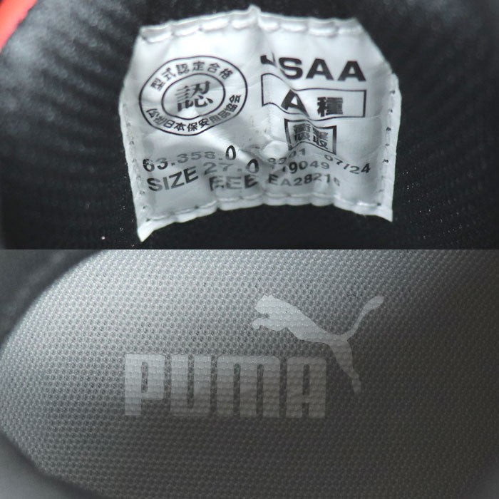 PUMA プーマ ライダー2.0 安全靴 レッド ブラック 63.358.0 
27cm DISC MID ミドルカット ダイヤル式 JSAA規格 安全靴 メンズ【未使用】【買取品】