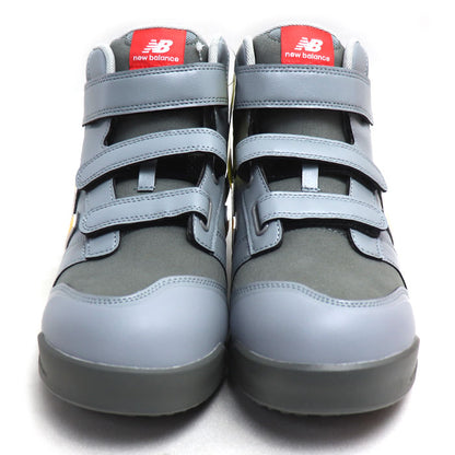 NEW BALANCE ニューバランス ハイカット ポーツマス グレー イエロー PO-885 
27cm JSAA規格 安全靴 メンズ【未使用】【買取品】