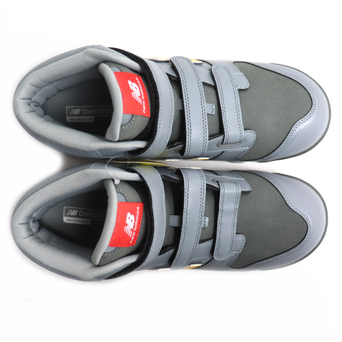 NEW BALANCE ニューバランス ハイカット ポーツマス グレー イエロー PO-885 
27cm JSAA規格 安全靴 メンズ【未使用】【買取品】
