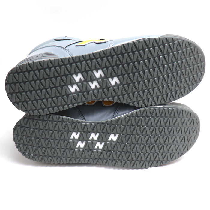NEW BALANCE ニューバランス ハイカット ポーツマス グレー イエロー PO-885 
27cm JSAA規格 安全靴 メンズ【未使用】【買取品】