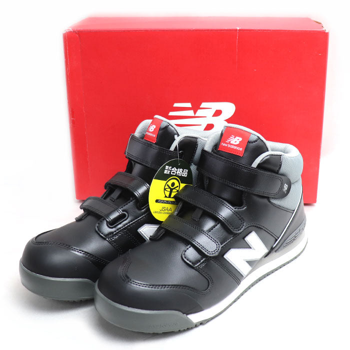 NEW BALANCE ニューバランス ハイカット ポーツマス 安全靴 ブラック ホワイト PO-221 
27cm JSAA規格 安全靴 メンズ【未使用】【買取品】