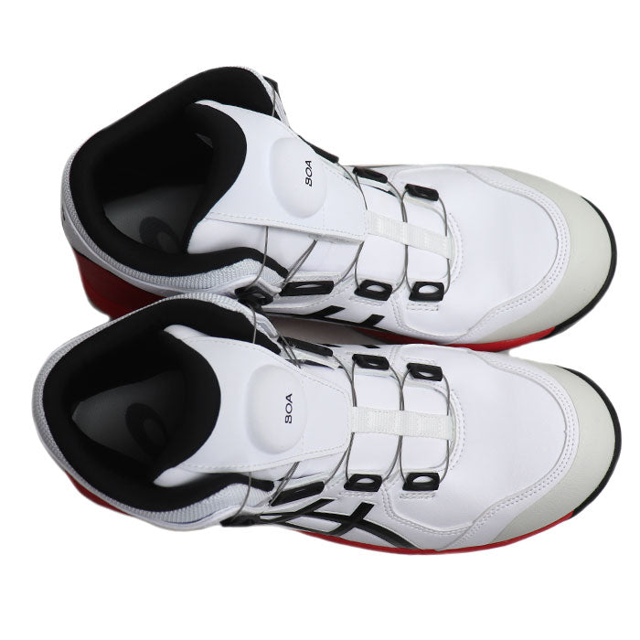 asics アシックス WINJOB CP304 BOA 安全靴 ホワイト レッド 1271A030
