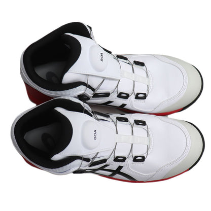asics アシックス WINJOB CP304 BOA 安全靴 ホワイト レッド 1271A030-100 
27cm ハイカット JSAA規格 安全靴 メンズ【未使用】【買取品】