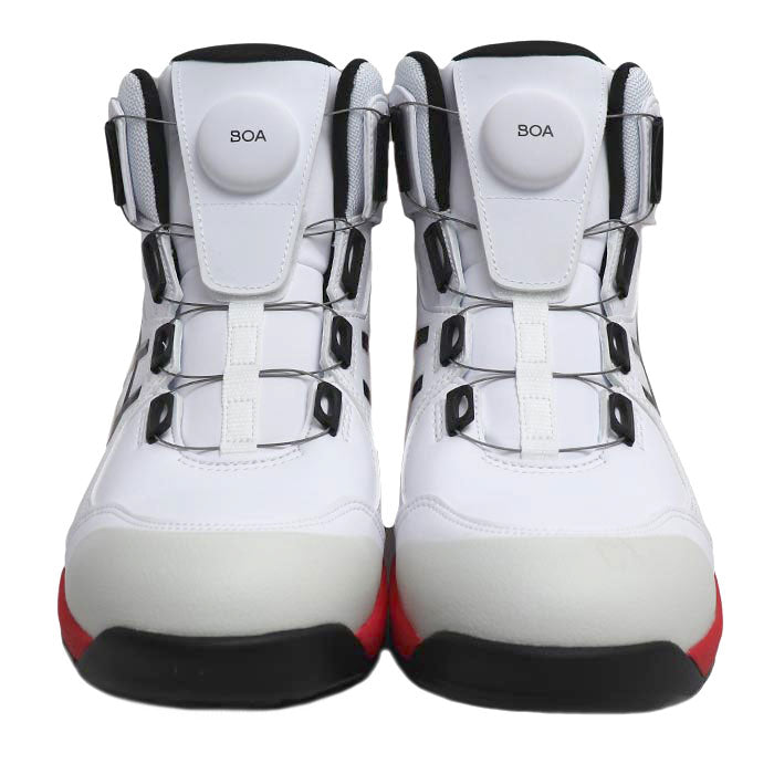 asics アシックス WINJOB CP304 BOA 安全靴 ホワイト レッド 1271A030