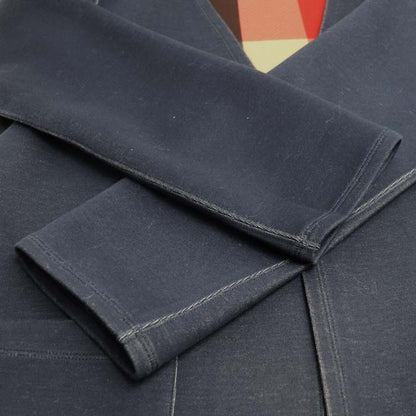 CREST BRIDGE BLUE LABEL リバーシブル チェック/ネイビー コート 55F91-155-29 38 レディース【中古】