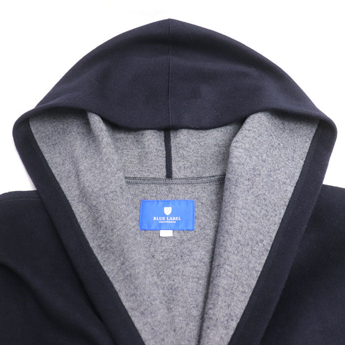 CREST BRIDGE BLUE LABEL コート ネイビー グレー 55F80-462-29 38 レディース【中古】