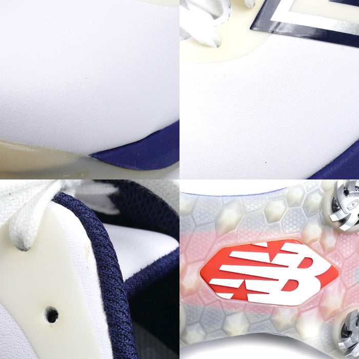 NEW BALANCE ニューバランス ソフトスパイク ゴルフシューズ ホワイト ネイビー レッド UG2500T3 
26cm【中古】【美品】
