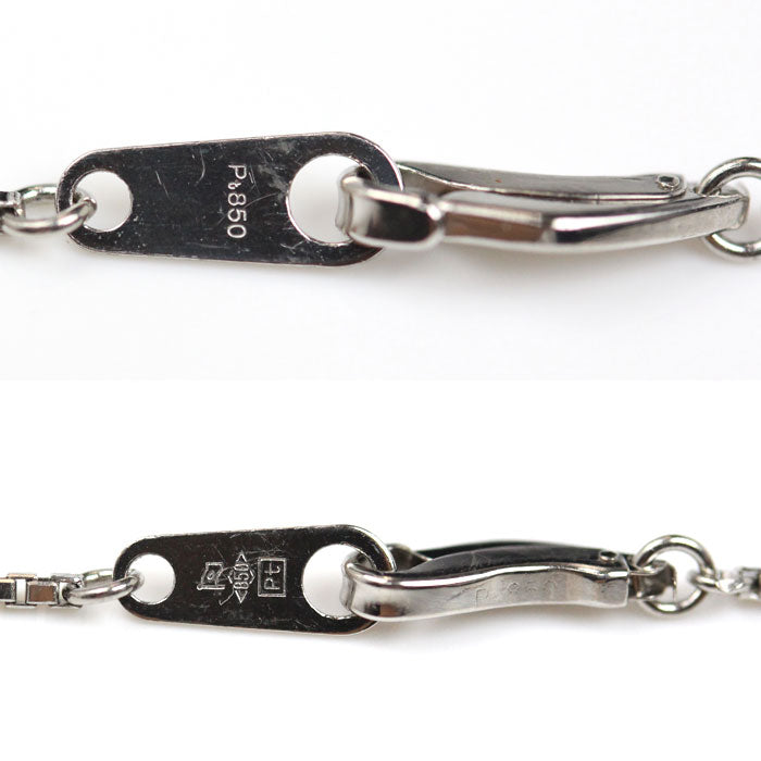 Pt850プラチナ ネックレス ベネチアン 5.4g 43cm レディース【中古】