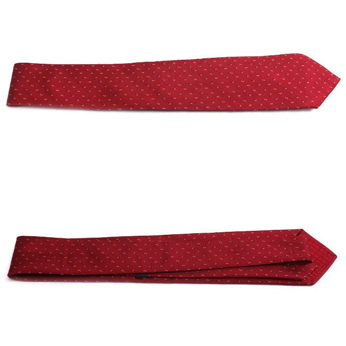 LOUIS VUITTON ルイ・ヴィトン ネクタイ レッド M75299 RT0134 剣先幅7.5ｃｍ メンズ【中古】