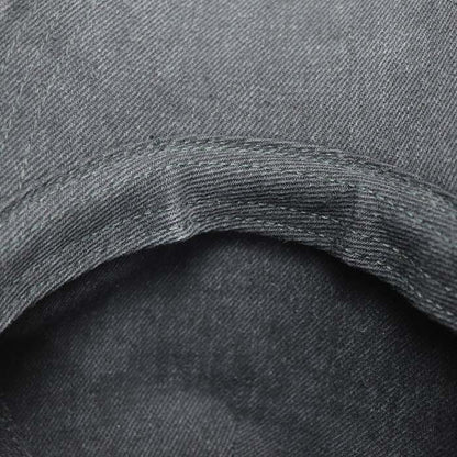 MIUMIU ミュウミュウ デニム ベースボールキャップ キャップ ブラック 5HC179_2CL4_F0002 S 刺繍ロゴ レディース【中古】【美品】