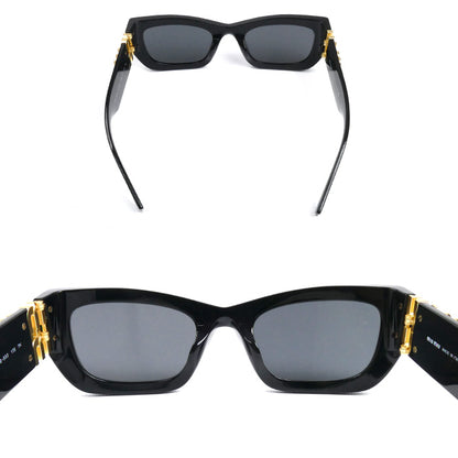 MIUMIU ミュウミュウ スクエア グリンプス サングラス ブラック SMU09W_E1AB_F05S0_C_053 レディース 53□22 1AB-5S0 135 3N【中古】