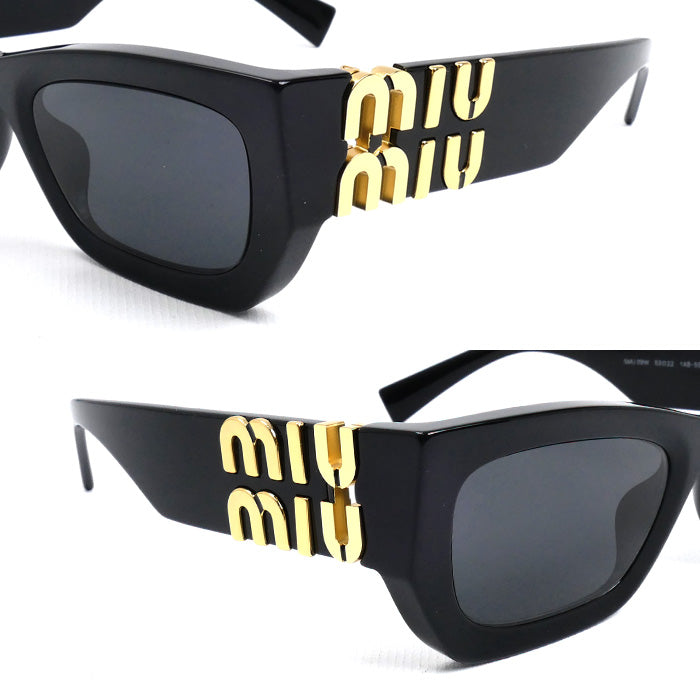 MIUMIU ミュウミュウ スクエア グリンプス サングラス ブラック