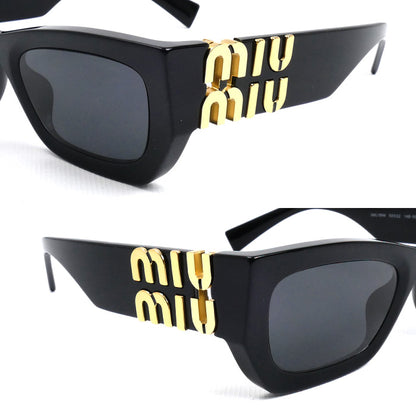 MIUMIU ミュウミュウ スクエア グリンプス サングラス ブラック SMU09W_E1AB_F05S0_C_053 レディース 53□22 1AB-5S0 135 3N【中古】