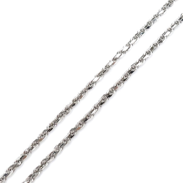 K18WG ホワイトゴールド ネックレス 8.4g ～50cm フリーチェーン ユニセックス【中古】