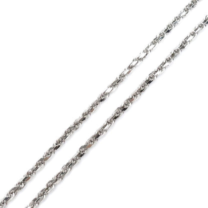 K18WG ホワイトゴールド ネックレス 8.4g ～50cm フリーチェーン ユニセックス【中古】