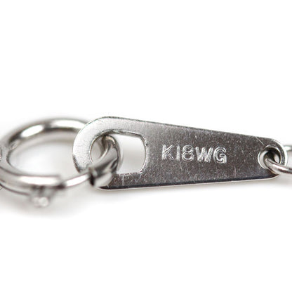 K18WG ホワイトゴールド ネックレス 8.4g ～50cm フリーチェーン ユニセックス【中古】