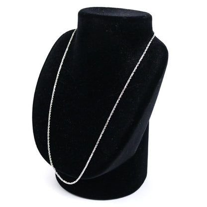 K18WG ホワイトゴールド ネックレス 8.4g ～50cm フリーチェーン ユニセックス【中古】