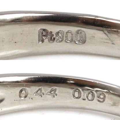 Pt900プラチナ リング・指輪 サファイア0.44ct ダイヤモンド0.09ct 10号 4.1g レディース【中古】