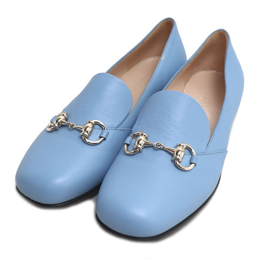 GUCCI グッチ ホースビット パンプス ライトブルー 466702 
36 1/2 レディース【中古】【美品】