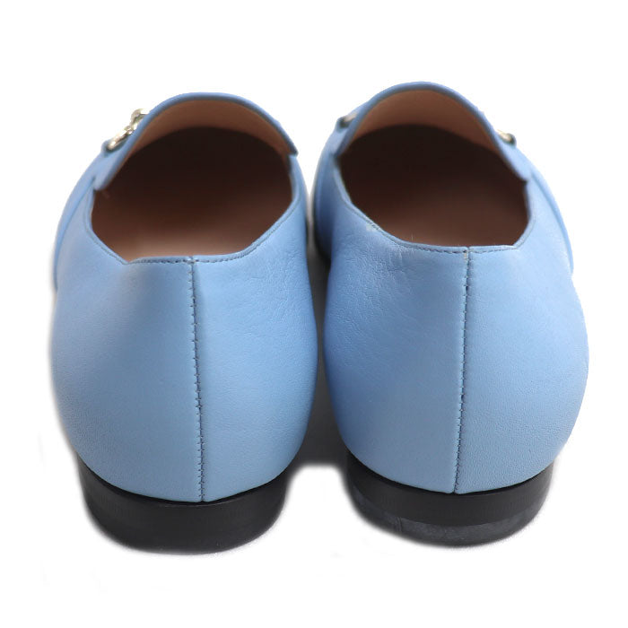 GUCCI グッチ ホースビット パンプス ライトブルー 466702 
36 1/2 レディース【中古】【美品】