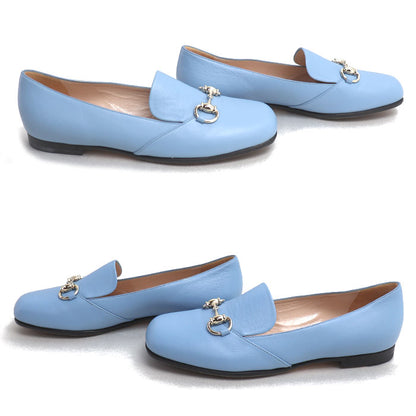 GUCCI グッチ ホースビット パンプス ライトブルー 466702 
36 1/2 レディース【中古】【美品】