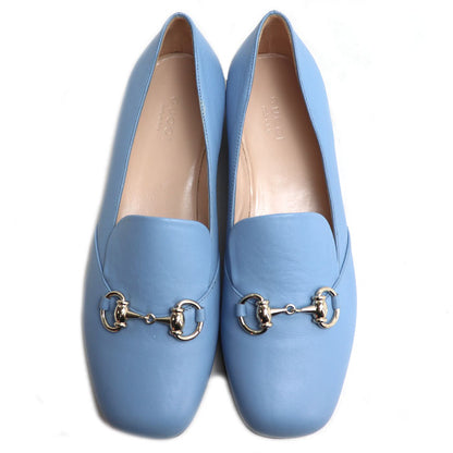 GUCCI グッチ ホースビット パンプス ライトブルー 466702 
36 1/2 レディース【中古】【美品】