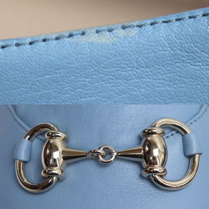 GUCCI グッチ ホースビット パンプス ライトブルー 466702 
36 1/2 レディース【中古】【美品】