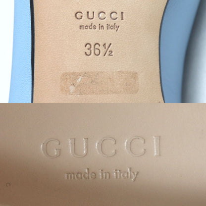 GUCCI グッチ ホースビット パンプス ライトブルー 466702 
36 1/2 レディース【中古】【美品】