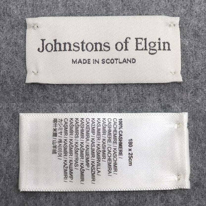 Johnstons of Elgin マフラー グレー【中古】【美品】
