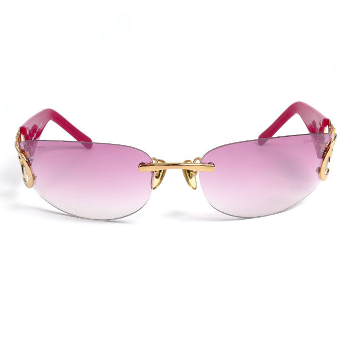 Salvatore Ferragamo サルヴァトーレフェラガモ サングラス ピンク レディース 1047 509/58 64□18 115【中古】