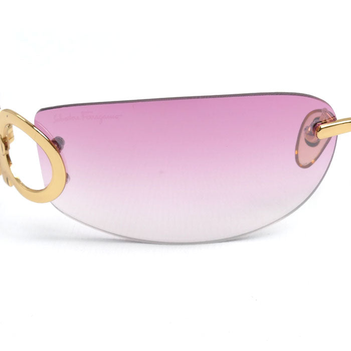 Salvatore Ferragamo サルヴァトーレフェラガモ サングラス ピンク レディース 1047 509/58 64□18 115【中古】