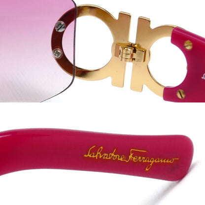 Salvatore Ferragamo サルヴァトーレフェラガモ サングラス ピンク レディース 1047 509/58 64□18 115【中古】