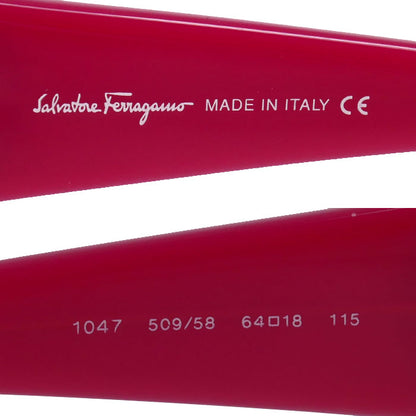 Salvatore Ferragamo サルヴァトーレフェラガモ サングラス ピンク レディース 1047 509/58 64□18 115【中古】