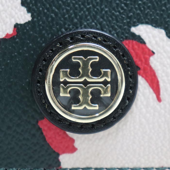 Tory Burch トリーバーチ フラワープリント ショルダーバッグ グリーン 31159544 レディース【中古】【美品】