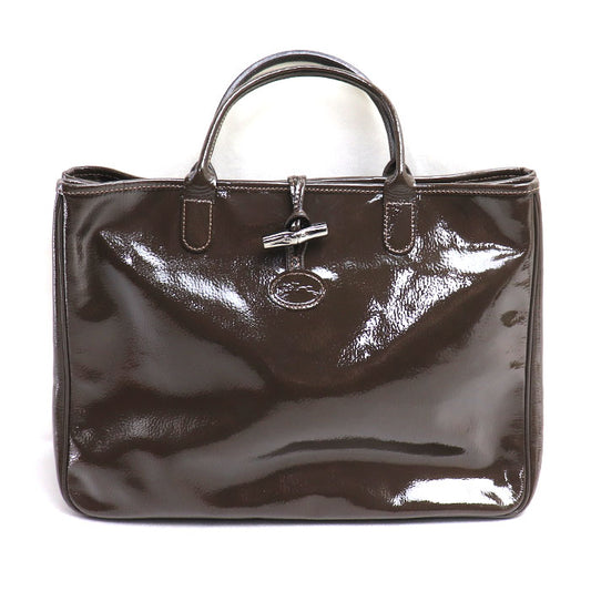Longchamp ロンシャン ロゾ トートバッグ ブラウン レディース【中古】