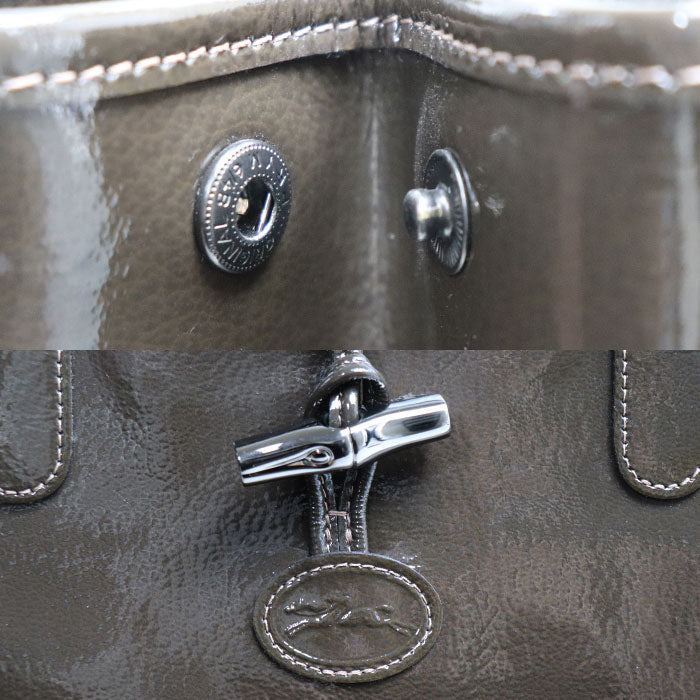 Longchamp ロンシャン ロゾ トートバッグ ブラウン レディース【中古】