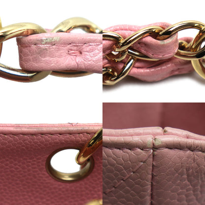 CHANEL シャネル キャビアスキン PST プチ ショッピングトート トートバッグ ピンク レディース【中古】