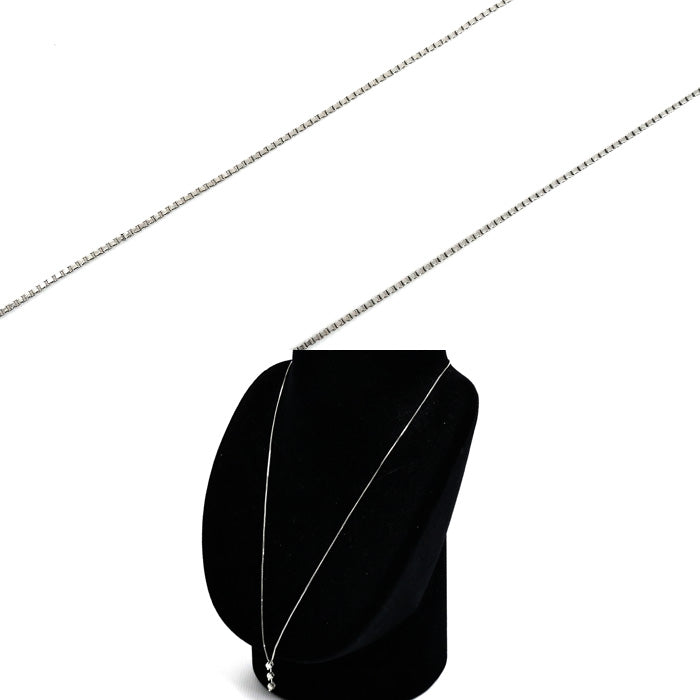 Pt900/850 ネックレス ベネチアン ダイヤモンド0.32ct 3.5g ～47cm フリーチェーン レディース【中古】