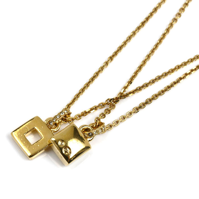 SWAROVSKI スワロフスキー GP ラインストーン 2連 ネックレス 835038 ～44cm レディース【中古】