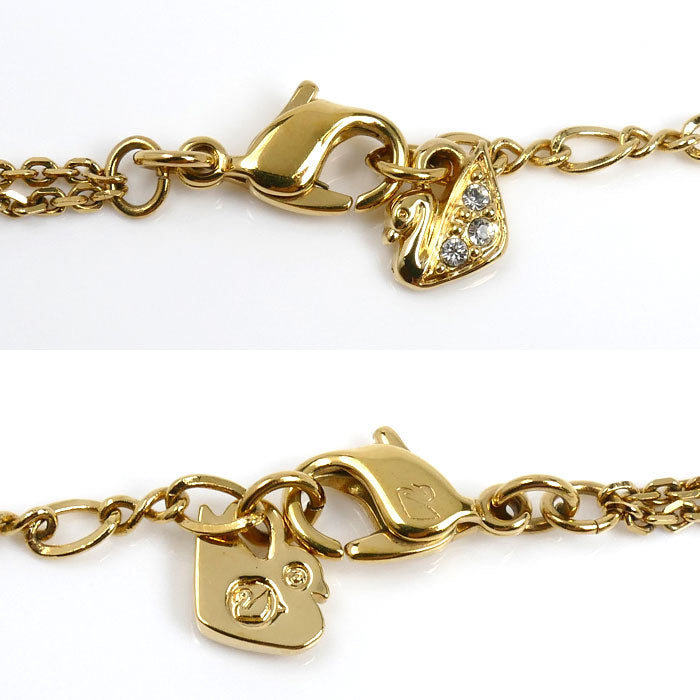 SWAROVSKI スワロフスキー GP ラインストーン 2連 ネックレス 835038 ～44cm レディース【中古】