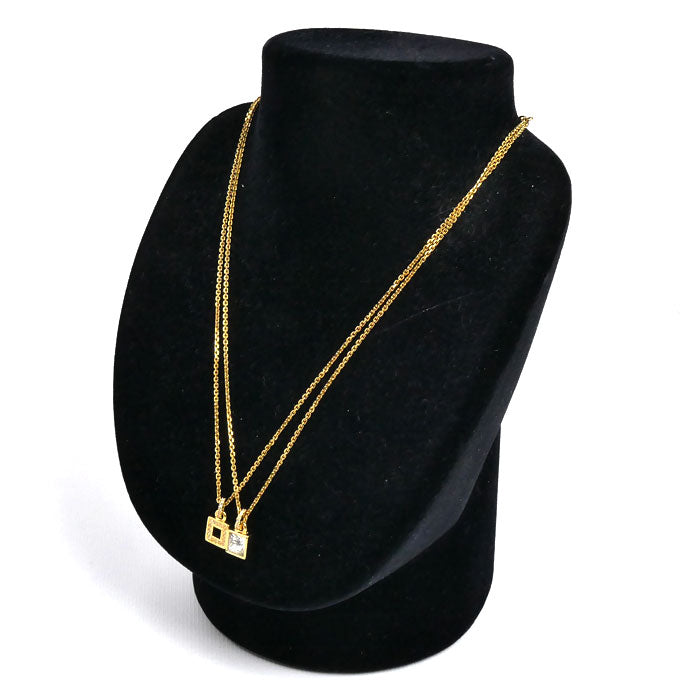 SWAROVSKI スワロフスキー GP ラインストーン 2連 ネックレス 835038 ～44cm レディース【中古】