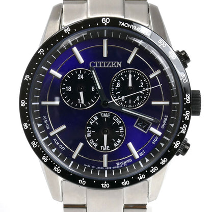 CITIZEN シチズン エコドライブ クロノグラフ 腕時計 ソーラー BL5496-96L/E820-S122635 メンズ【中古】【美品】