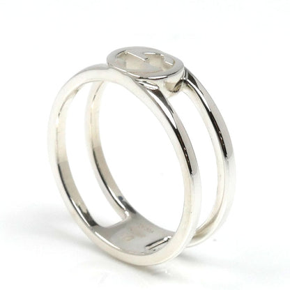 GUCCI グッチ シルバー925 インターロッキングG リング・指輪 ‎797029 J8400 8106 9.5号 2.5g レディース【中古】