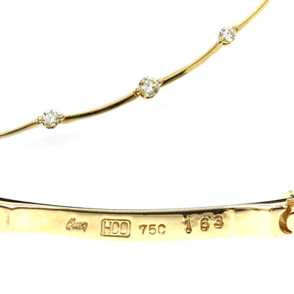 Queen クイーン K18YG イエローゴールド ネックレス ダイヤモンド1.63ct 13.6g 41cm レディース【中古】