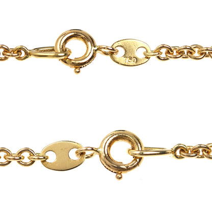 Queen クイーン K18YG イエローゴールド ネックレス ダイヤモンド1.63ct 13.6g 41cm レディース【中古】