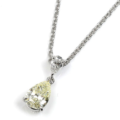 HCO 平和堂 Pt950プラチナ ネックレス ダイヤモンド1.178ct/0.28ct 6.2g 40cm レディース【中古】