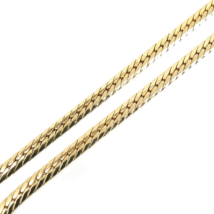 MIKIMOTO ミキモト K18YG イエローゴールド パール ネックレス アコヤパール約5.1～7.8mm ダイヤモンド 19.4g 40cm レディース【中古】